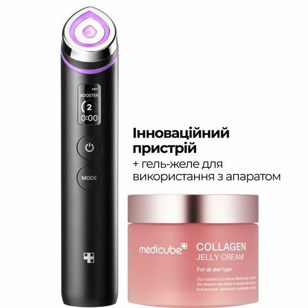 Набір Medicube AGE-R Booster Pro Black + Collagen Jelly Cream Set 8809960354732-1 фото