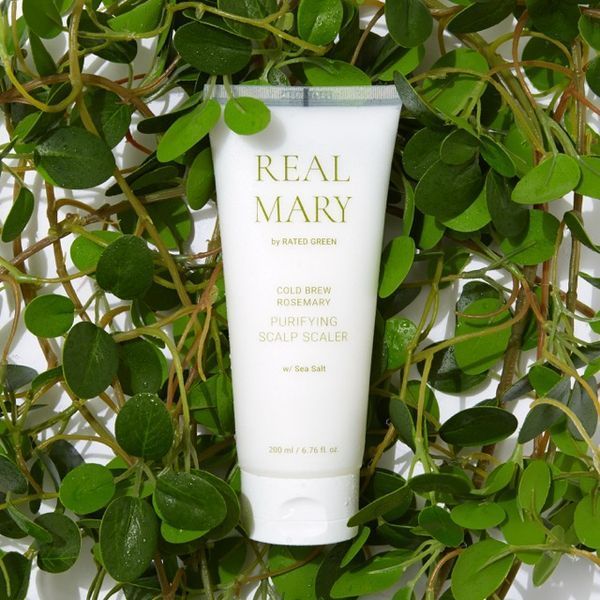 Очищаюча маска для шкіри голови з морською сіллю Rated Green Real Mary Cold Brewed Rosemary Purifying Scalp Scaler, 50 ml RG11 фото