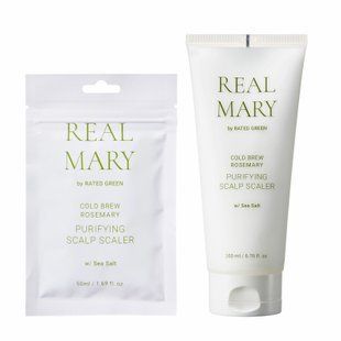 Очищаюча маска для шкіри голови з морською сіллю Rated Green Real Mary Cold Brewed Rosemary Purifying Scalp Scaler, 50 ml RG11 фото