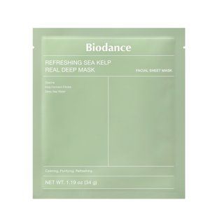 Освіжаюча гідрогелева маска з екстрактом водоростей Biodance Refreshing Sea Kelp Real Deep Mask BIO04 фото
